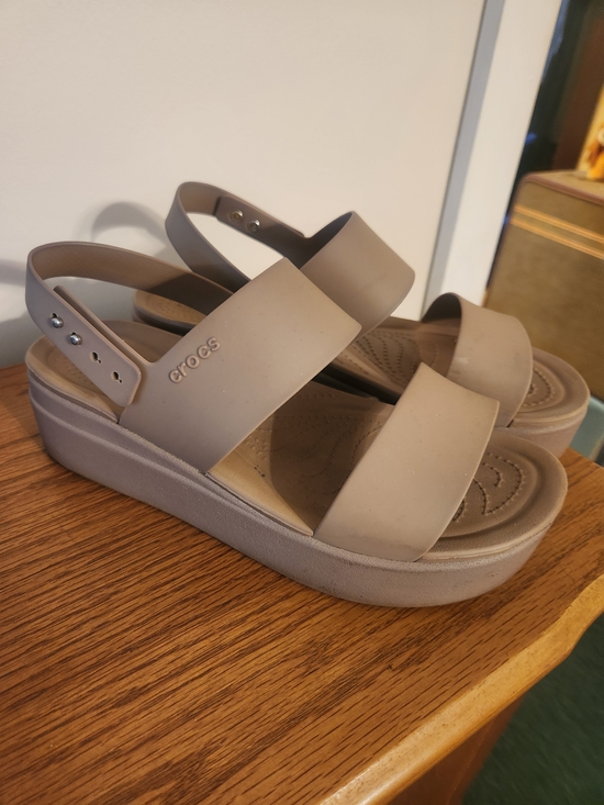 CROCS Shoes - CROCS Women’s Platform Mushroom/Latte  Sandals